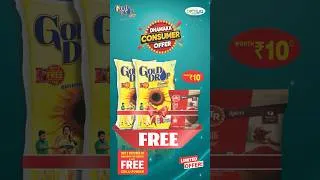 Thumbnail: 🛒 Buy 2 Gold Drop Classic Refined Sunflower Oil 1L packs and get a ₹10 MTR Chilli Powder FREE! 🌶️