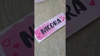 Thumbnail: N I C O R A | Fun and Simple Calligraphy | Writing Names