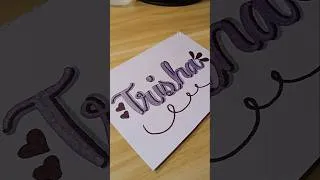 Thumbnail: T R I S H A | Fun and Simple Calligraphy | Writing Names