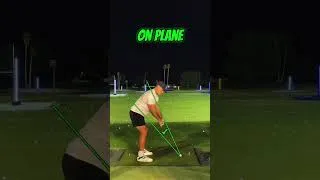 Thumbnail: Off the plane in the downswing? #golftips #downswing #onplane