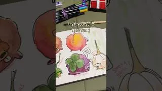 Thumbnail: cute sketchbook idea to fill empty pages!! #watercolorpainting #silly