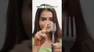 Thumbnail: "Wait..Don’t Use Your Spoon Like THIS! 😂💄#shorts #youtubeshorts #makeuphacks #hairhacks