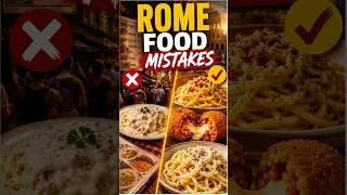 Thumbnail: 3 Rome Food Mistakes Tourists Always Make #ItalyTravel #FoodMistakes #TravelTips #ItalianFood