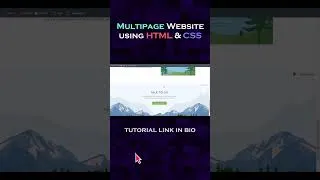 Thumbnail: Learn HTML CSS by creating projects like this #htmlcss  #shorts #webdesign