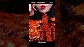 Thumbnail: ASMR SPICY SEAFOOD, OYSTER,SPICY ENOKI MUSHROOM, OCTOPUS,MUKBANG #mukbang #먹방 #seafood #food #eating