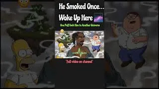 Thumbnail: He Smoked Once… And Woke Up Here 🌌 #HerbUniverse #CartoonUniverse #AnimatedShort #VisualStorytelling