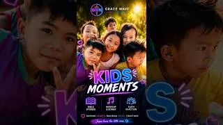 Thumbnail: Grace Wave Kids 💜 Faith, Hope & Love | Christian Kids Short