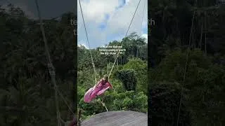 Thumbnail: there's just something so magical when you're swinging over the rice terraces here ✨ feeling like a