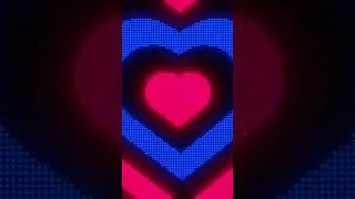 Thumbnail: Y2k Neon lights love heart tunnel #shorts #aesthetic #tiktok #background
