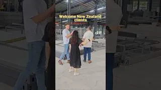 Thumbnail: New Zealand client visits our factory #containerhouse #automobile #cabinadventure