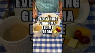 Thumbnail: Everything Grandma Fed Me Today (Sunday) #food #shorts
