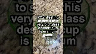 Thumbnail: TESTING RADIOACTIVITY Of Vintage Uranium Glass! #uraniumglass #uranium #testing