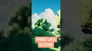 Thumbnail: 🎨 DOWNLOAD a free COMPLETE GHIBLI inspired scene! #shorts