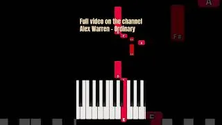 Thumbnail: Ordinary - Alex Warren Easy Piano Tutorial #piano #fallingnotes