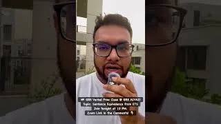 Thumbnail: 🇦🇷GRE AIYAZ Free Week: GRE Verbal Class at 10 pm.