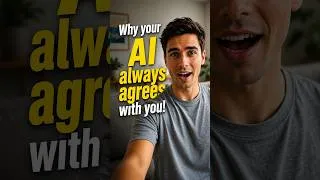 Thumbnail: Your AI Always Agrees With You. Here's Why? and the Solution