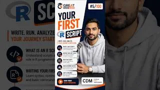 Thumbnail: Your First Clinical R Script in 60 Seconds | SDTM Demographics Tutorial