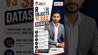Thumbnail: R Objects vs SAS Datasets — What Every SAS Programmer Must Know #Shorts