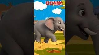 Thumbnail: Animal Sounds & Comparison Song 🐘 Learn Big, Small, Fast & Slow 🌟 Fun Animal Learning Song for Kids🎵