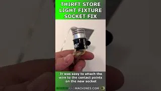 Thumbnail: Thrift Store Standing Lamp Socket Fix #diy