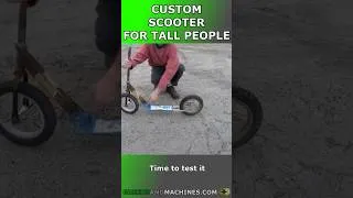 Thumbnail: I Upgraded a Kids' Scooter for Tall People | #shorts