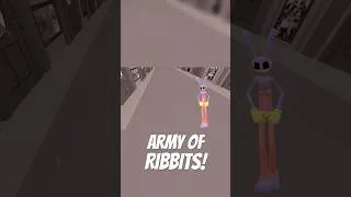 Thumbnail: ARMY OF RIBBITS! #vrchat #vrc #vrchatfunny #tadc #viral #glitchproductions #theamazingdigitalcircus