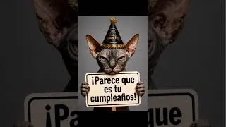 Thumbnail: ¡Así es tu cumpleaños! #anniversaire #humour #bonnefete #cat #humor #greenscreen
