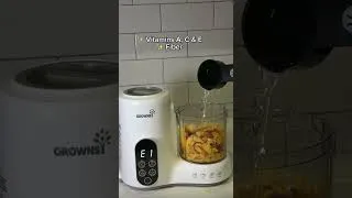 Thumbnail: Easy Mango Peach Baby Puree 🥭🍑 | 6M+ Baby Food