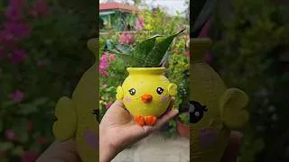 Thumbnail: DIY Cute Chick 🐥 Planter from waste Kulhad #diy #craft #art #trending #viral #shorts #reuse