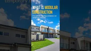 Thumbnail: Modular Building Explained: Not a Container, Not a Temporary Home#modularconstruction #gsmod #home