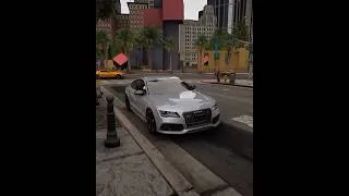 Thumbnail: Audi RS7 with Ultra photorealism graphic mods RTX 4090 #gta5 #shorts