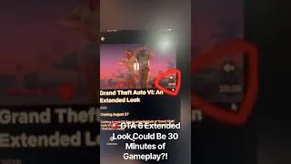 Thumbnail: 🚨 GTA 6 Extended Look Could Be 30 Minutes of Gameplay?!
