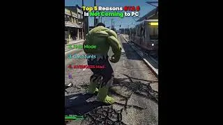 Thumbnail: TOP 5 Reasons GTA 6 is not Coming to PC! 😂
