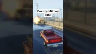 Thumbnail: Military Tank Destroyed With Booms #gta #shorts