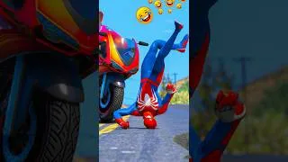 Thumbnail: Spiderman vs Sper Bike Stunt Challenge! 😱 #shorts #gta5