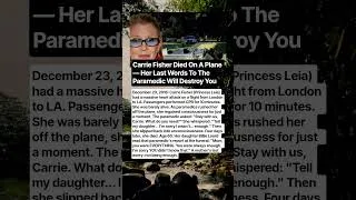 Thumbnail: Carrie Fisher’s Last Words Were About Her Daughter—What Billie Lourd Said in Response Will Break
