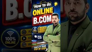 Thumbnail: All about ONLINE B.COM degree | Where to apply? #onlinedegree #bcom #shorts