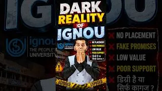 Thumbnail: Dark Reality of IGNOU❌  #ignou #shorts