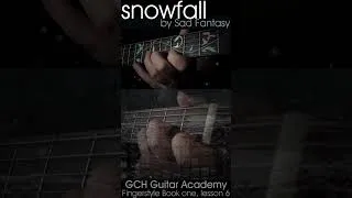 Thumbnail: easy guitar tune you can learn, Snowfall by Sad Fantasy  #acousticguitar #fingerstyle  #guitar