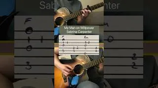 Thumbnail: My Man on Willpower - Sabrina Carpenter #fingerstyletabs #sabrinacarpenter