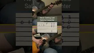 Thumbnail: Never Getting Laid - Sabrina Carpenter #fingerstyletabs #sabrinacarpenter