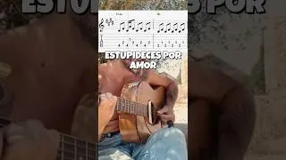 Thumbnail: Estupideces por Amor guitar tabs Adam Guerrero