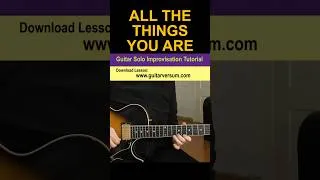 Thumbnail: ALL THE THINGS YOU ARE - Jazz Guitar Solo Tutorial #shorts