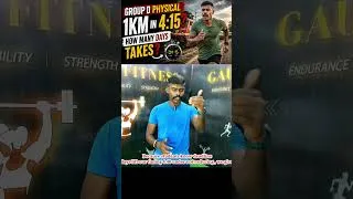 Thumbnail: 1km Run in 4 minutes 15 seconds Just a week Group d physical #groupdphysical #gunanithi
