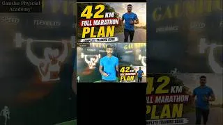 Thumbnail: Full Marathon training program 💪 100% Works #running #fullmarathon #gunanithi