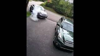 Thumbnail: She did a burn out in my driveway. #accident #driver #ford