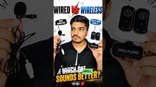 Thumbnail: Wired Mic vs Wireless Mic 🎤 Can You Hear the Difference? 🤯 #Shorts