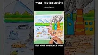 Thumbnail: How to Draw Water Pollution Drawing Easy #shorts #waterpollution #airpollution