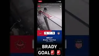 Thumbnail: Brady tkachuk TIES THE GAME AGAINST CANADA in FINAL 1-1 #recommended #trending