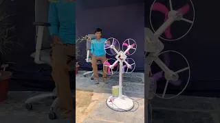 Thumbnail: Maine Banaya 4 Motors Wala Super Powerful Fan! 🌪️ | Hacker jp #shorts